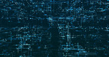 Fototapeta Kosmos - Abstract digital network data background, 3D rendering