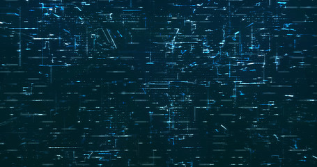 Wall Mural - abstract digital network data background, 3d rendering