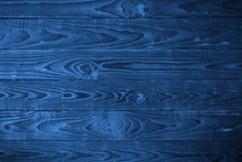 Old Wooden Striped Vintage Background. Color Of The Year 2020 Classic Blue Pantone