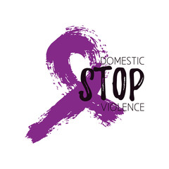 domestic violence purple ribbon