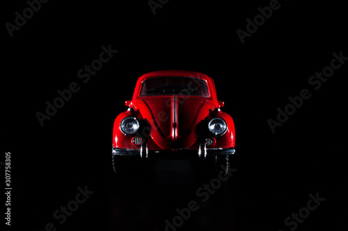 Cuadros en Lienzo Toy Volkswagen Beetle low key photography