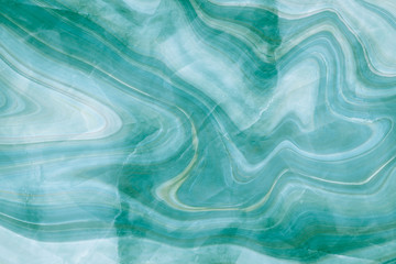Wall Mural - green, blue marble pattern texture abstract background / texture surface of marble stone from nature