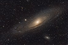 Galassia Di Andromeda, Messier 31 Con Galassie Satelliti