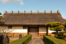 Old Traditional Japanese House With Thatched Roof In Tanba-sasayama City, Hyogo Prefecture, Japan (no Property Release Is Needed Which Was Confirmed By The Owner, Tamba-Sasayama City)