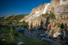 Summer Afternoon Along A Meandering Alpine Stream In The Snowy Range Mountains Of Wyoming