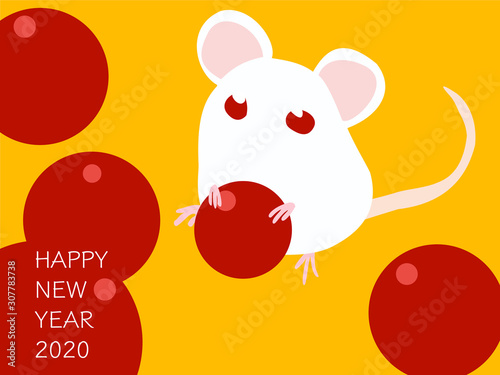 年 年賀状素材 ハツカネズミと南天のイラスト Vector De Stock Adobe Stock 年 年賀状素材 ハツカネズミと南天のイラスト Vector De Stock Adobe Stock