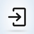 © studiographicmh - Login and Enter Simple  modern icon design illustration.