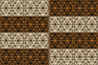 Textured African fabric with a bicolored pattern