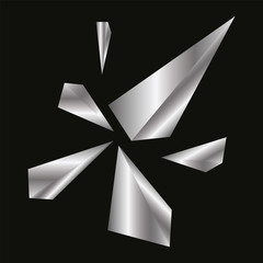 Poster - Concept Gray Polygon Dynamic Modern Style Template