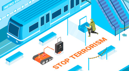 Sticker - Stop Terrorism Background