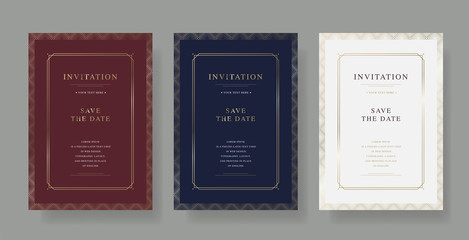 vintage luxury vector invitation card