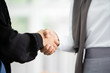 © DG PhotoStock - Beautiful Asian Muslim businesswoman handshake with her colleague close up.