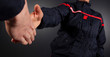 © Nicolas - poignée de mains, sapeurs-pompiers