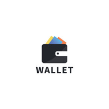 Wallet Logo Template Design Vector Illustration, Icon