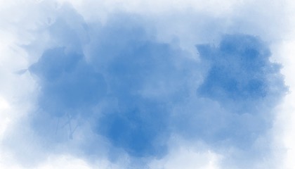 Wall Mural - pantone classic blue watercolor background hand-drawn with copy space for text