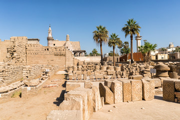 Luxor egyptian temple in luxor egypt downtown