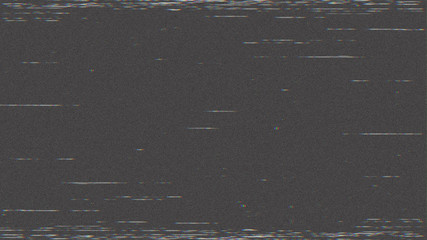 Wall Mural - horizontal distortion of broken video image on black background, vhs effect, glitch digital color pi