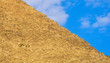 Egypt pyramid close up blue sky. Historical heritage. Egypt Wallpaper