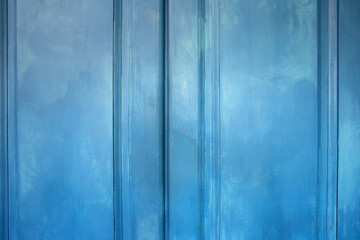Wall Mural - Vintage painted wooden background texture baby blue retro design