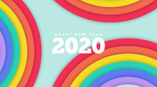 Happy New Year 2020 Bavkground Illustration