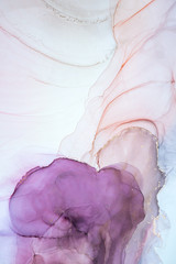  Alcohol ink sea texture. Contemporary art. Abstract art background. Multicolored bright texture. Fragment of artwork. Modern art. Inspired by the sky, as well as steam and smoke. Trendy wallpaper.