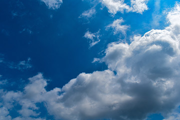 blue sky with white clouds