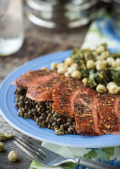 Canvas Print - Smoked Salmon Lunch