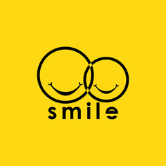 Canvas Print - Smile Logo Vector Template Design Illustration