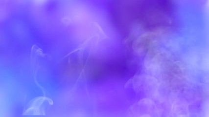 Wall Mural - abstract looped purple background with mystic smoke