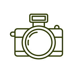 Canvas Print - camera icon isolated on white background from event collection.