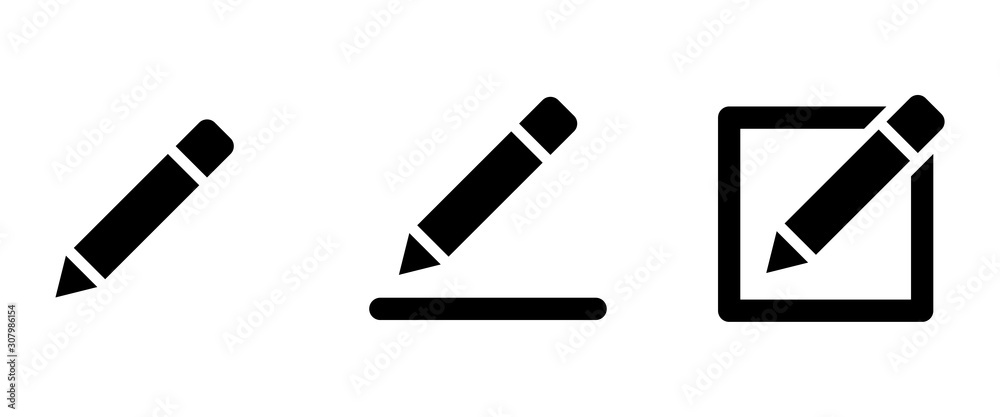 pen icon . web icons or signs . web and mobile icons. - obrazy, fototapety, plakaty 