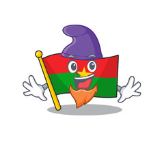 Wall Mural - Flag burkina faso mascot cartoon style as an Elf