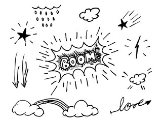 Poster - Vector hand drawn collection of design element. use for concept design
