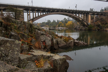 Canvas Print - Rainbow bridge over American River