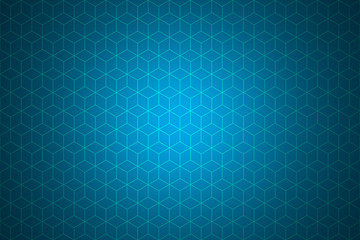 Wall Mural - Cube square box or Honeycomb Grid tile with light sky blue background for use as technology background.