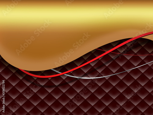 Abstract business background  red and gold vector design.