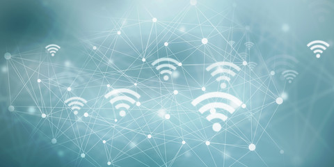 Aufkleber - 2d illustration WiFi symbol