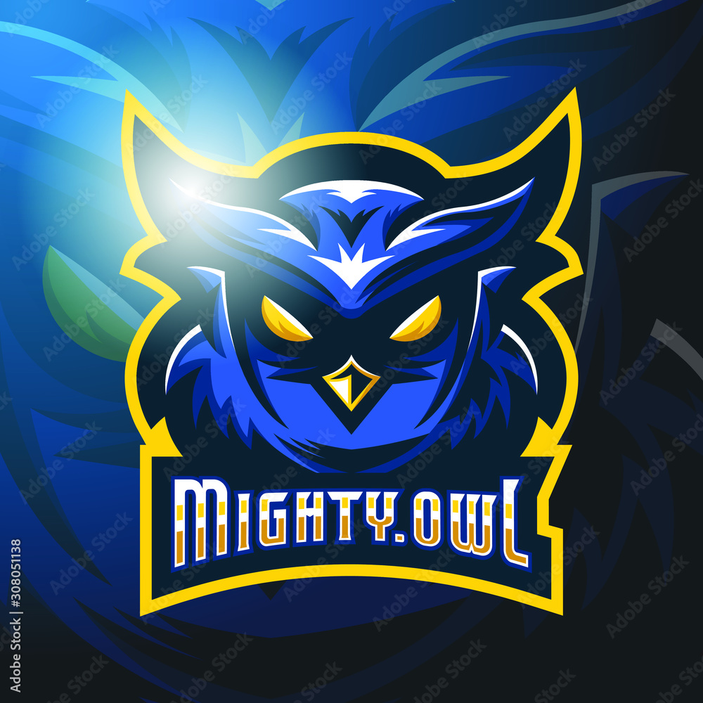 stock vector owl mascot logo illustration Stock Vector | Adobe Stock