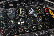 Cockpit Of A War Plane, Old Plane