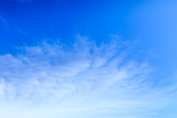 Wall Mural - Abstract background, Summer blue sky and white soft cloud in sunny day