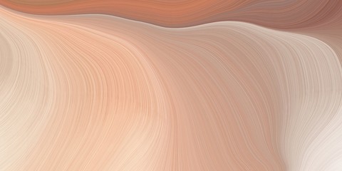 Poster - modern soft swirl waves background design with tan, indian red and antique white color
