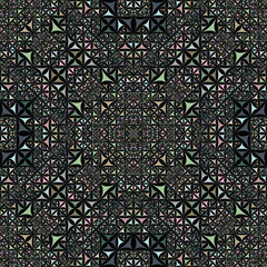 Poster - Colorful seamless kaleidoscope pattern background - abstract symmetrical vector wallpaper graphic from curved shapes