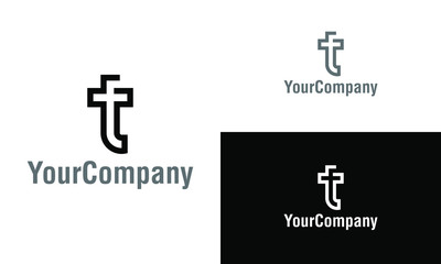 Aufkleber - Letter T logo icon design template elements. Simple minimalist template graphic illustration. Creative vector emblem, for icon or design concept.
