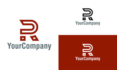 Aufkleber - Letter R logo icon design template elements. Simple minimalist template graphic illustration. Creative vector emblem, for icon or design concept.