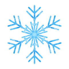 Poster - Abstract design template with polygonal snowflake for decoration design. Vector decorative background. Winter symbol. Low poly banner with snowflake on white background for decorative design.