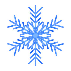 Poster - Abstract design template with polygonal snowflake for decoration design. Vector decorative background. Winter symbol. Low poly banner with snowflake on white background for decorative design.