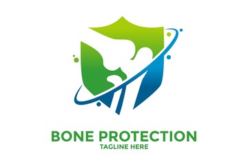 Wall Mural - Knee Bone Logo designs concept, Knee Care logo template, Health Bone logo symbol icon