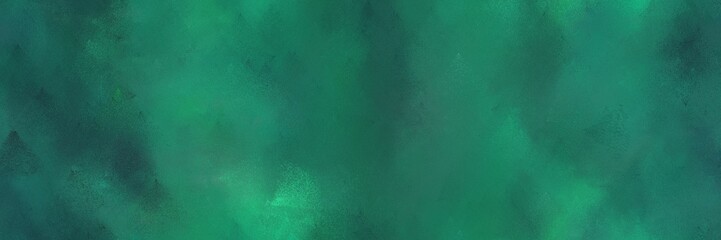 Aufkleber - banner abstract diffuse texture background with sea green, teal green and medium sea green color. can be used as texture, background element or wallpaper