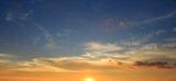 Fototapeta Zachód słońca - beautiful colorful sky on sunsie