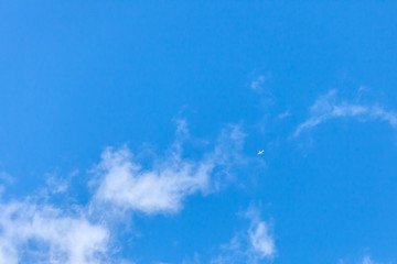 cloud in the blue sky. background.
